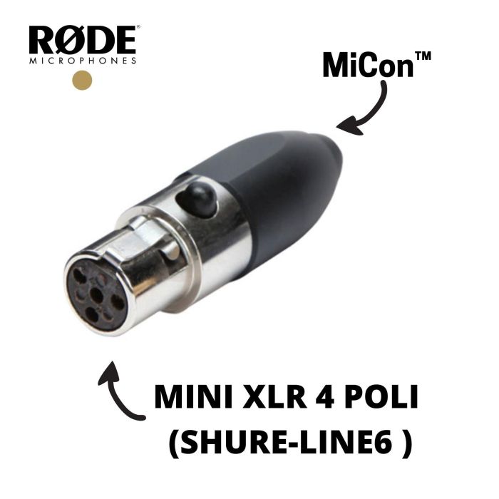 Rode MiCon-3 Adattatore compatibilità Shure - mini XLR 4 poli main product photo