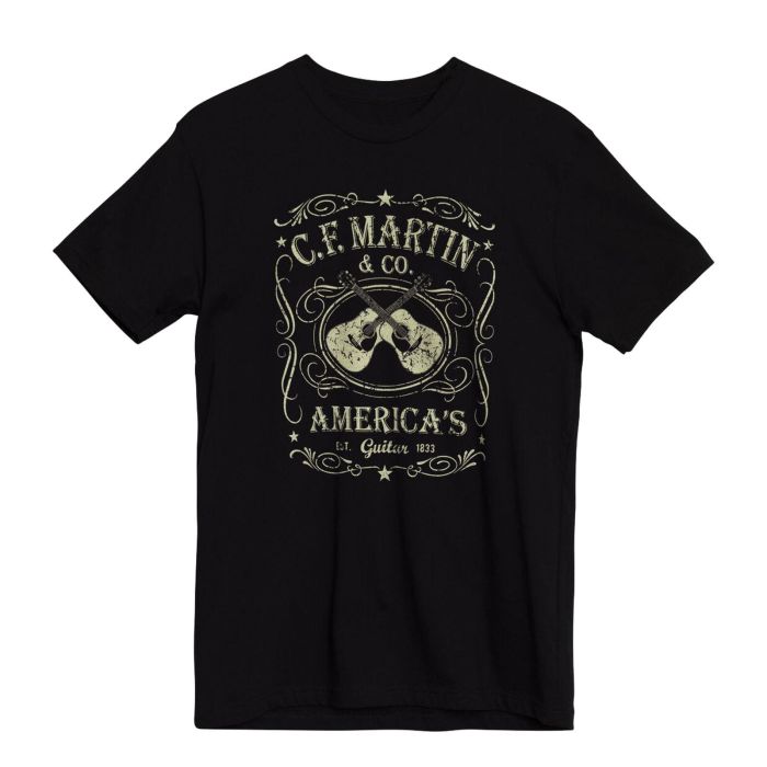 T-Shirt Martin Dual guitar tee black M main product photo