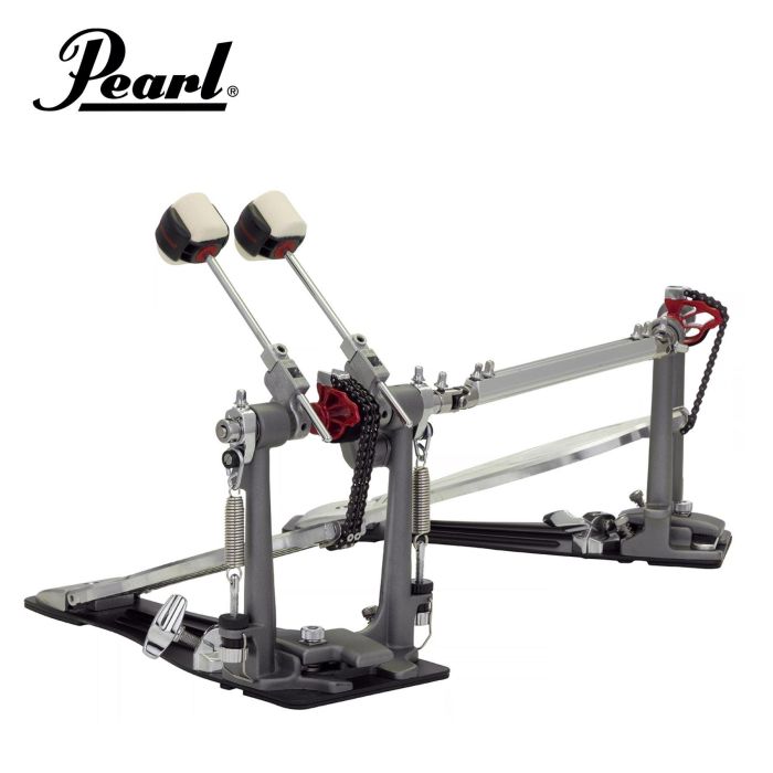 Pedale Cassa Doppio Pearl P-1032R Eliminator solo red main product photo