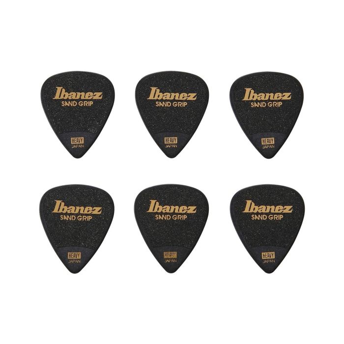 Ibanez heavy PPA14HSG-BK sand grip wizard Blister plettri 6pz black main product photo