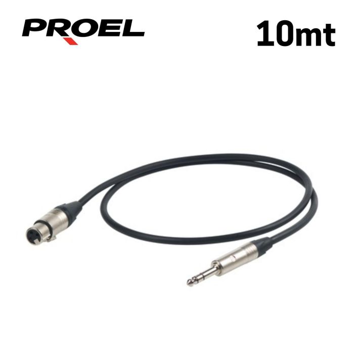 Cavo jack stereo/XLRF 10 mt Proel Esoteric con connettore Neutrik main product photo