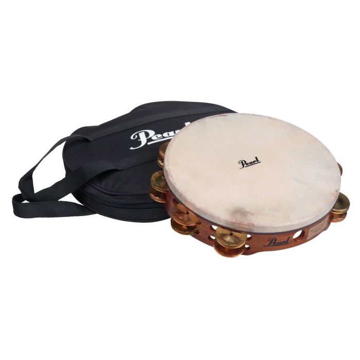 Tamburello Pearl PETM-1018CR 10" Rame e ottone pelle naturale main product photo