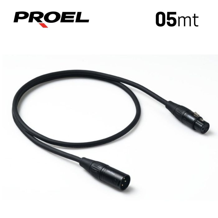 Cavo XLR/XLR 0,5 mt Proel CHL250LU05 Challenge connettore Proel main product photo