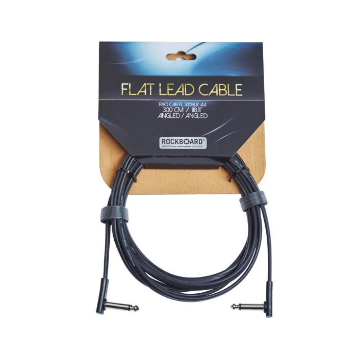 Cavo Jack angolare /Jack angolare 3 mt Rockboard RBO CAB FL 300BLK AA Flat main product photo