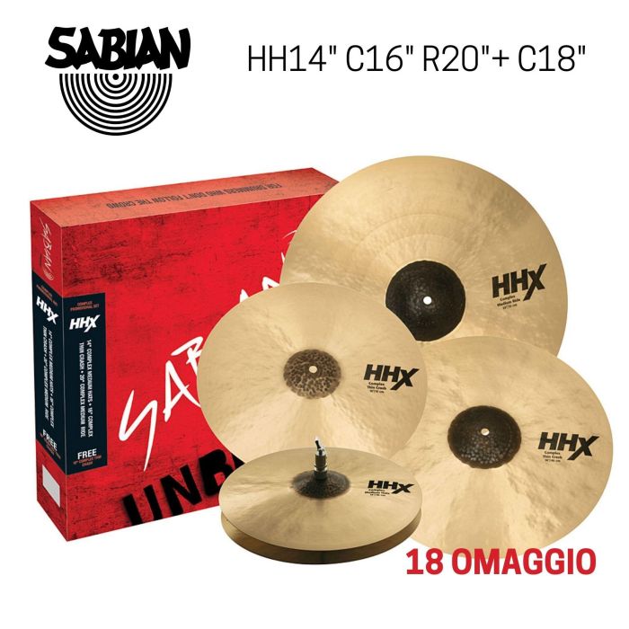 Sabian HHX Complex Promotional Set HH14/C16/18/R20" main product photo