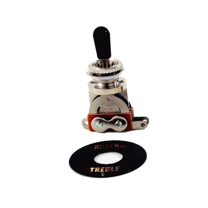 Toggle switch per chitarra elettrica 3 posizioni Soundsation SW-20B black main product photo