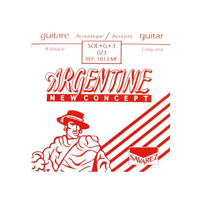 Corda Acustica Savarez 1013 Argentine 023 SOL G 3 loop end main product photo