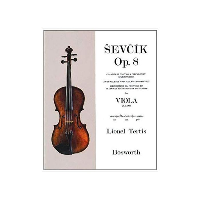 Sevcik Op. 8 per viola Changes position e preparatory scale studies main product photo
