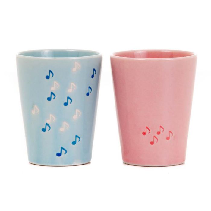 Yoshizawa due tazze azzurro e/o rosa main product photo