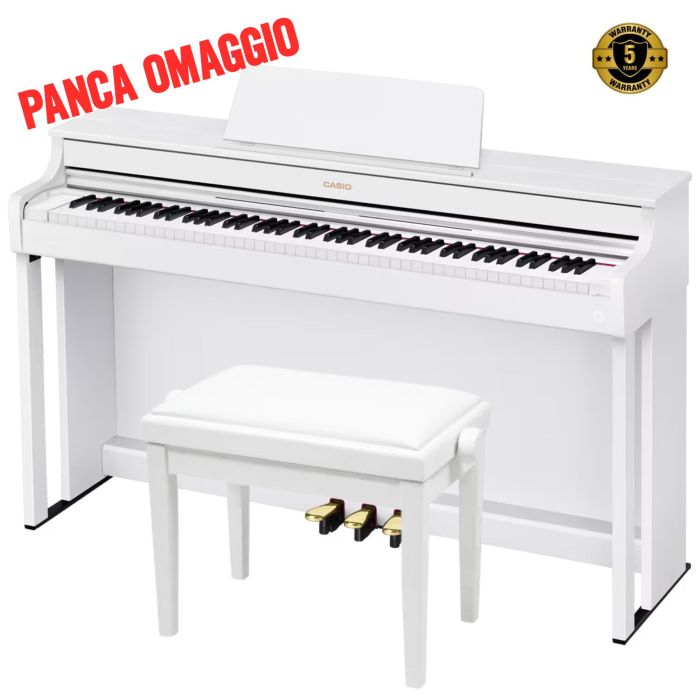 Casio AP-300 WE Celviano con mobile bianco opaco main product photo