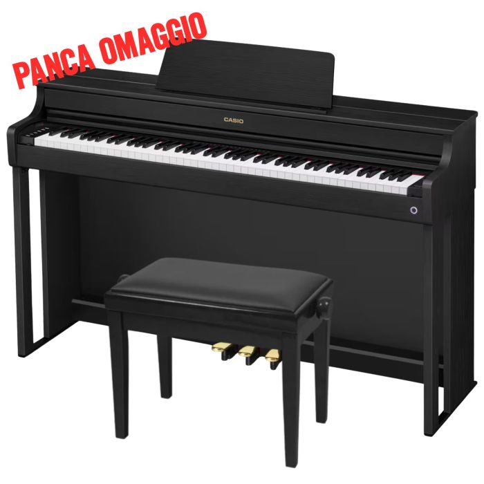 Casio AP-300 BK Celviano mobile nero opaco main product photo