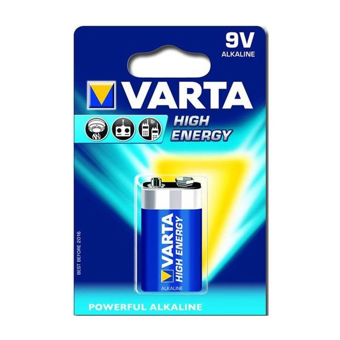 Batteria 9v Varta Energy alcalina blister main product photo