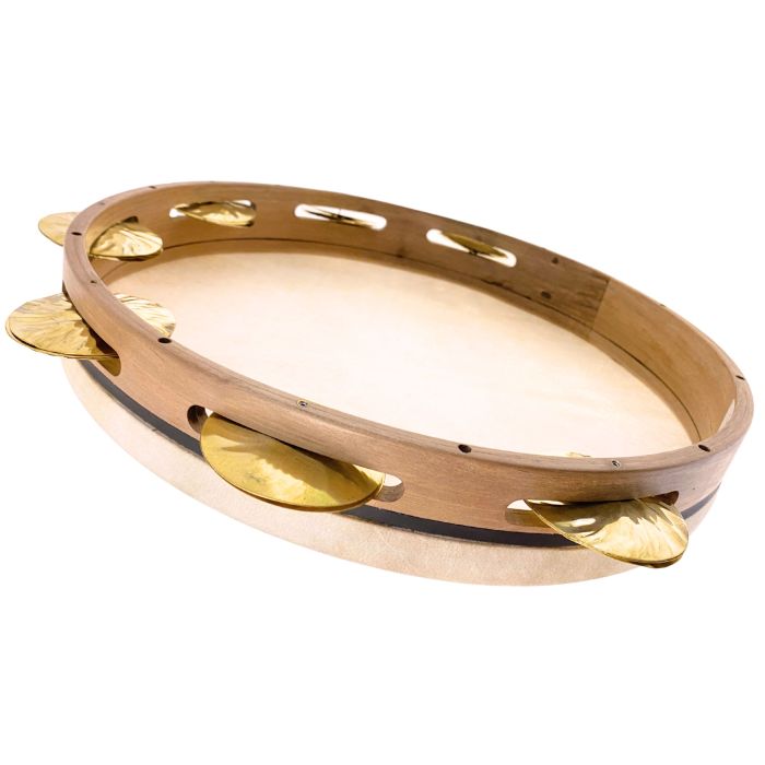 Tamburello accordabile Biagio Panico design Andrea Piccioni Polimnia 35cm noce main product photo