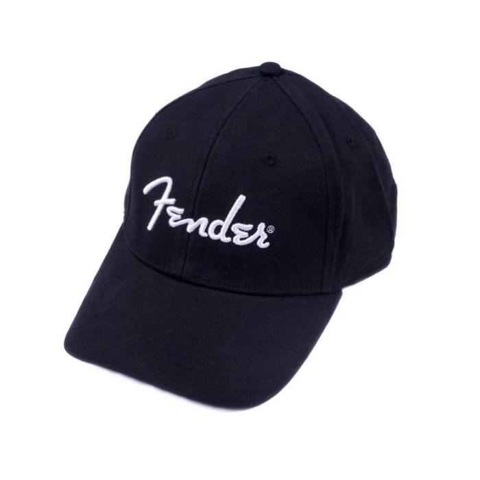 Cappello baseball Fender nero con logo bianco main product photo