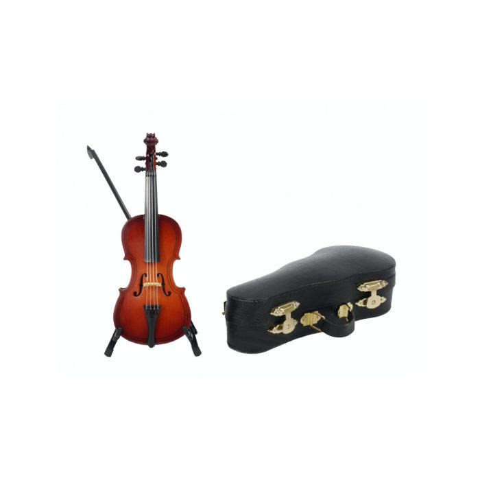Miniatura Violoncello con Arco e custodia 14cm Agifty main product photo