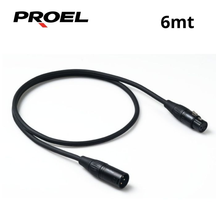 Cavo XLR/XLR 6 mt Proel CHL250LU6 Challenge connettore Proel main product photo