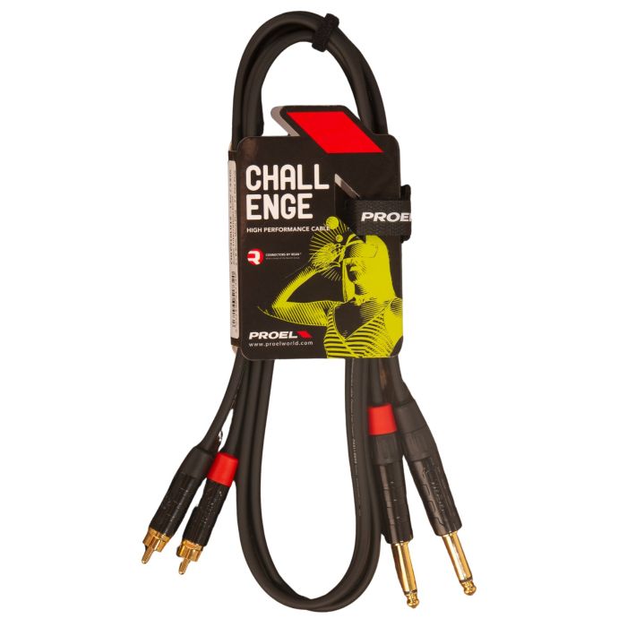 Cavo 2 jack mono/2 jack mono 1,5 mt Proel serie Challenge connettori Proel main product photo