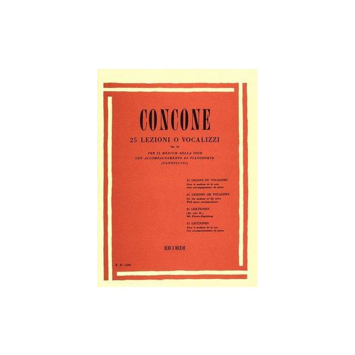 G.Concone 25 Lezioni Op.10 per il medium della voce con accompagnamento piano main product photo
