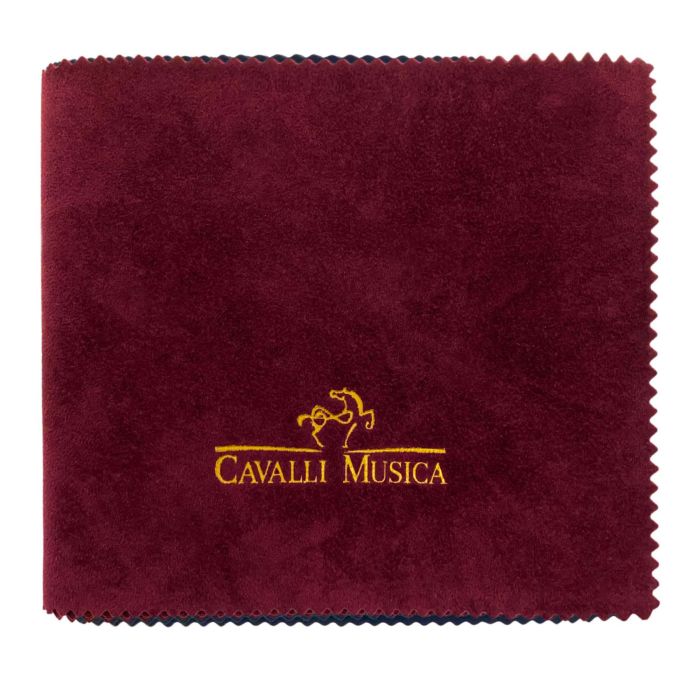 Panno copritastiera per pianoforte Cavalli Musica velluto bordeaux main product photo