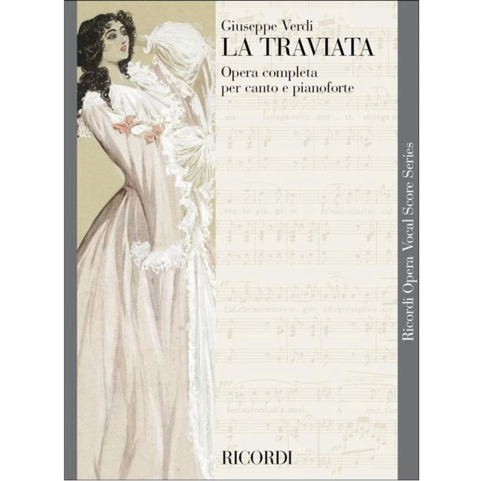 G.Verdi La Traviata opera completa per canto e pianoforte Ed.Ricordi main product photo