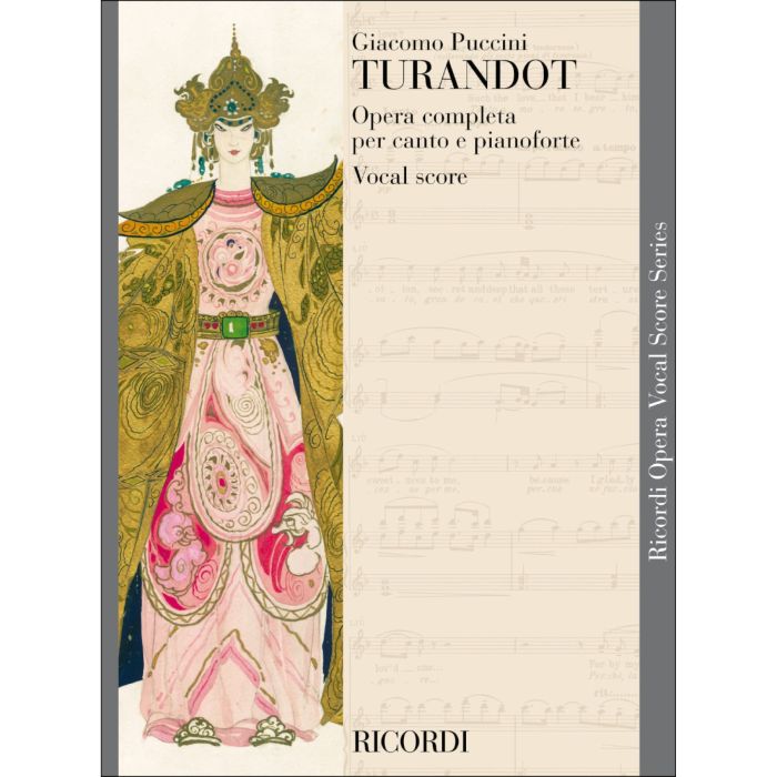 G.Puccini Turandot opera completa per canto e pianoforte Ed.Ricord main product photo