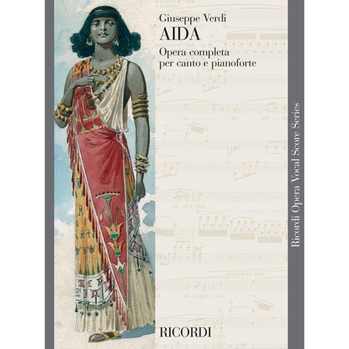 G.Verdi Aida opera completa per canto e pianoforte Ed.Ricord main product photo