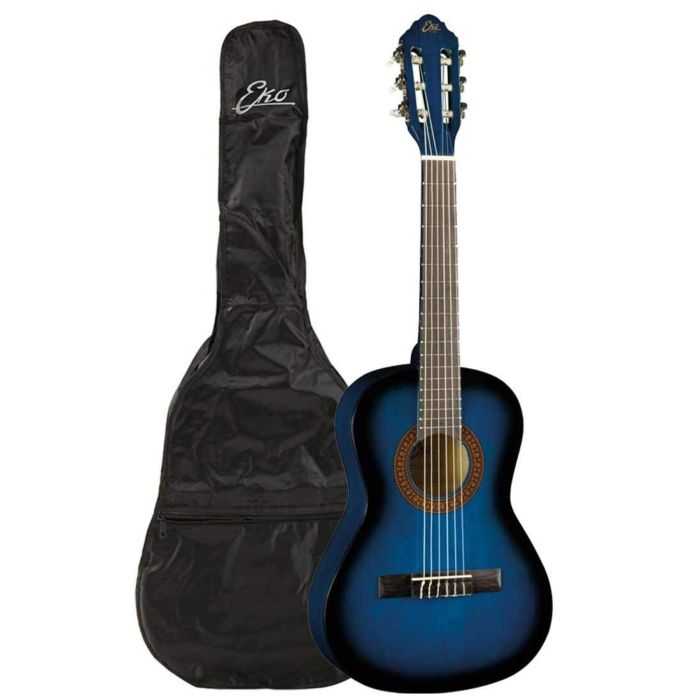 Chitarra Classica 1/2 Eko CS2 blue burst con borsa main product photo