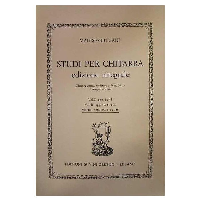 M.Giuliani Studi per Chitarra III Opp.100, 111 e 139 main product photo