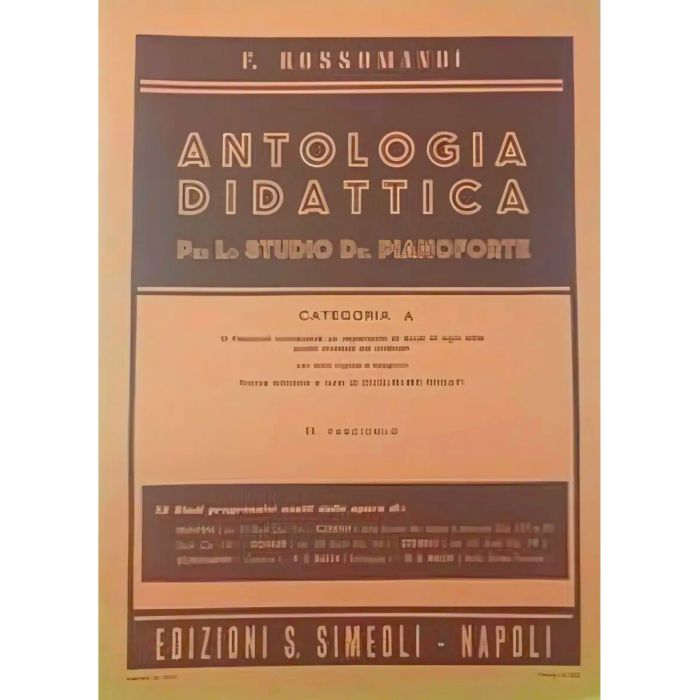 Rossomandi Antologia Didattica Cat.A 9 main product photo