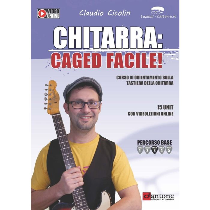 Chitarra: CAGED Facile corso di orientamento sulla tastiera della chitarra con videolezioni online main product photo