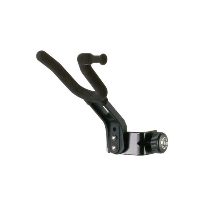Supporto Violino K&M con pinza per   asta leggio o microfono black main product photo