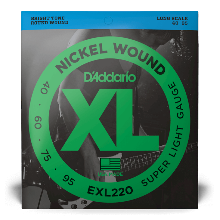 D`Addario EXL220 nickel wound super light 40-95 main product photo
