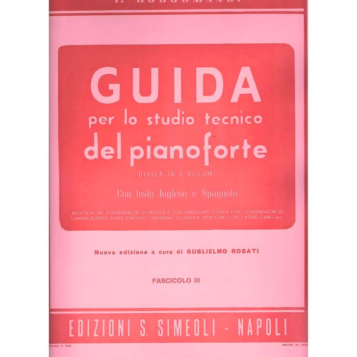 Rossomandi Guida studio tecnico del piano 3 main product photo