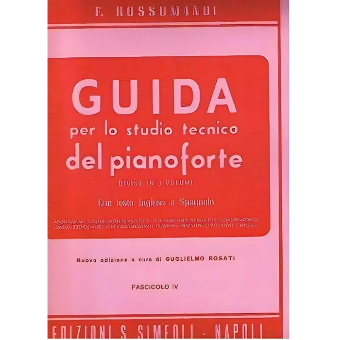 F.Rossomandi Guida studio tecnico del piano Vol. 4 main product photo