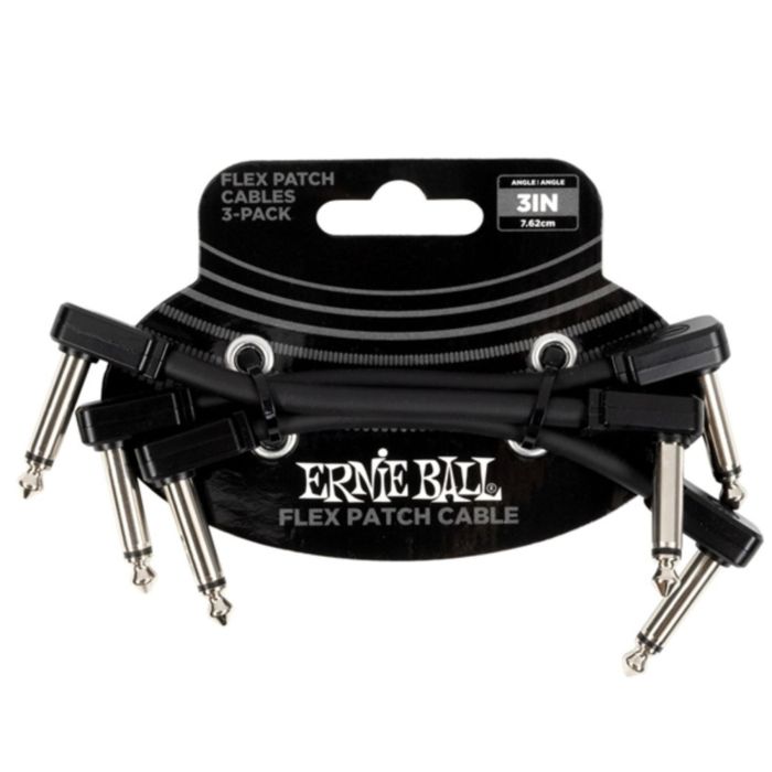 Ernie Ball Cavi patch 8cm Flex Patch black 3pz main product photo