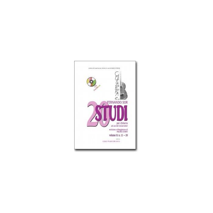 Sor 20 Studi per chitarra 2 con cd main product photo