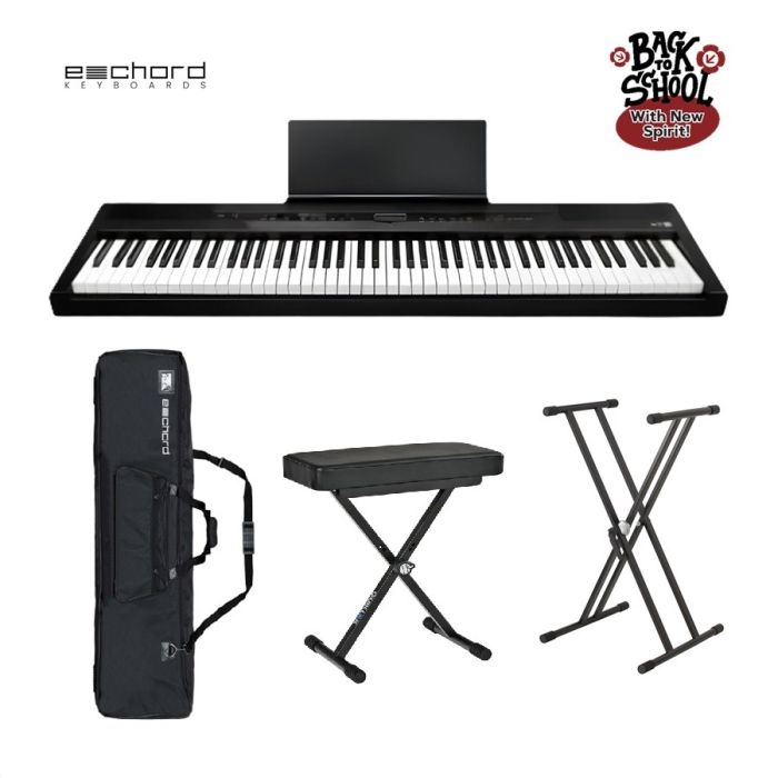 Kit Piano digitale Echord EP-88 con borsa, supporto e panca main product photo