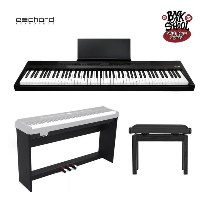Kit Piano digitale Echord EP-88M con mobile e panca main product photo