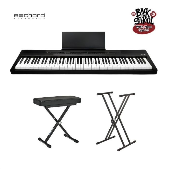 Kit Piano digitale Echord EP-88 con supporto e panca main product photo