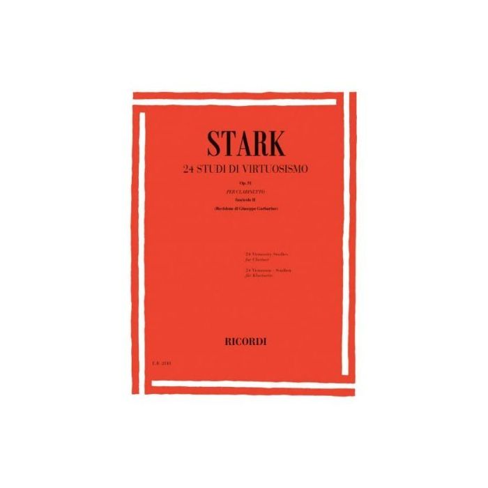 Stark 24 studi di virtuosismo Op.51 per Clarinetto fascicolo II Garbarin main product photo