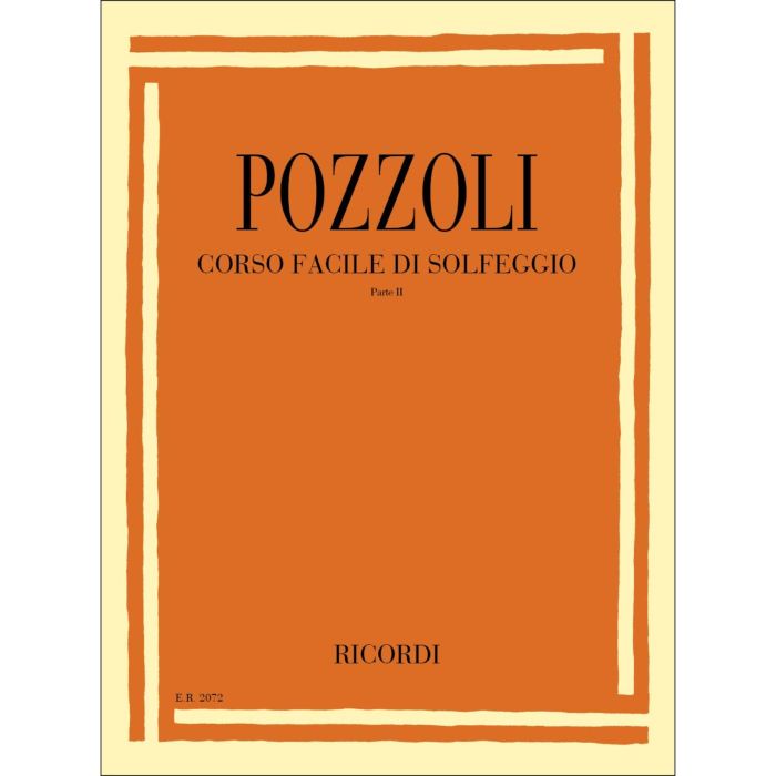 Pozzoli Corso Facile di Solfeggio 2 main product photo