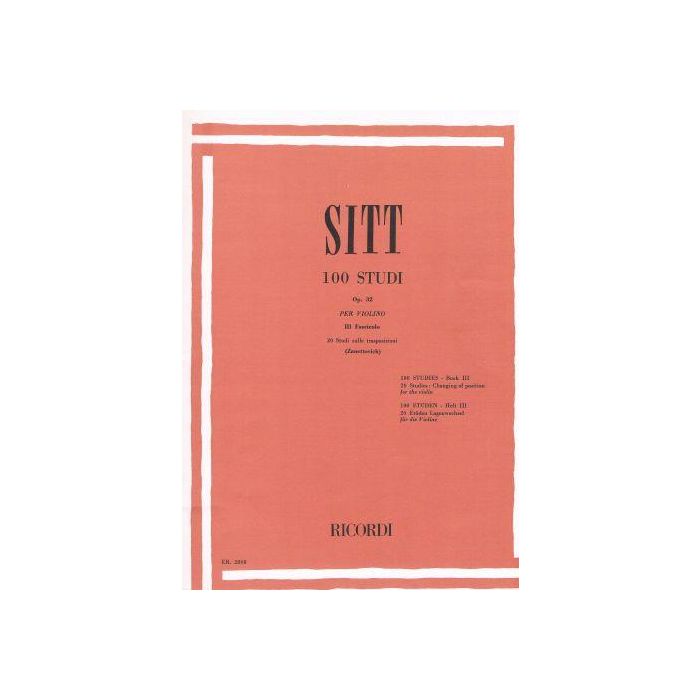 Han Sitt 100 Studi per Violino Op.32 Vol.3 main product photo
