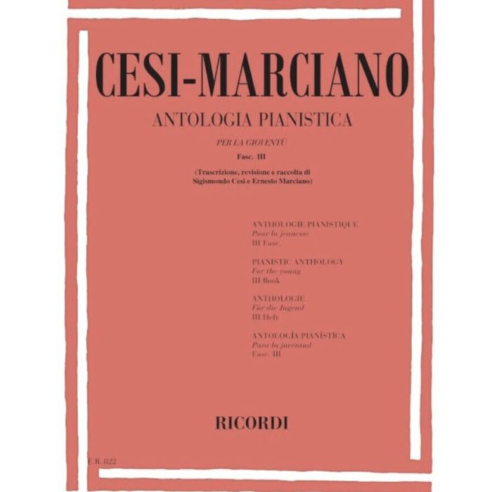 Cesi Marciano Antologia Pianistica III per la gioventu' main product photo
