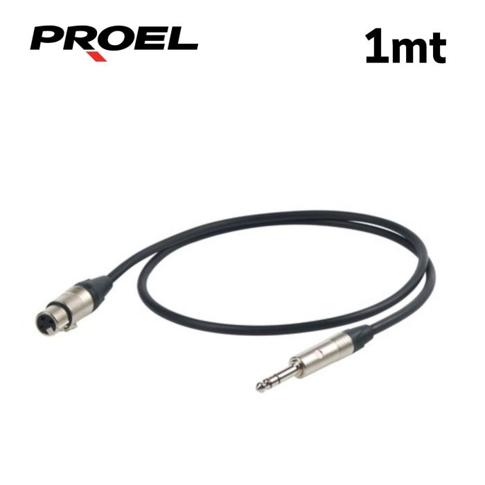 Cavo jack stereo/XLRF 1 mt Proel Esoteric con connettore Neutrik main product photo