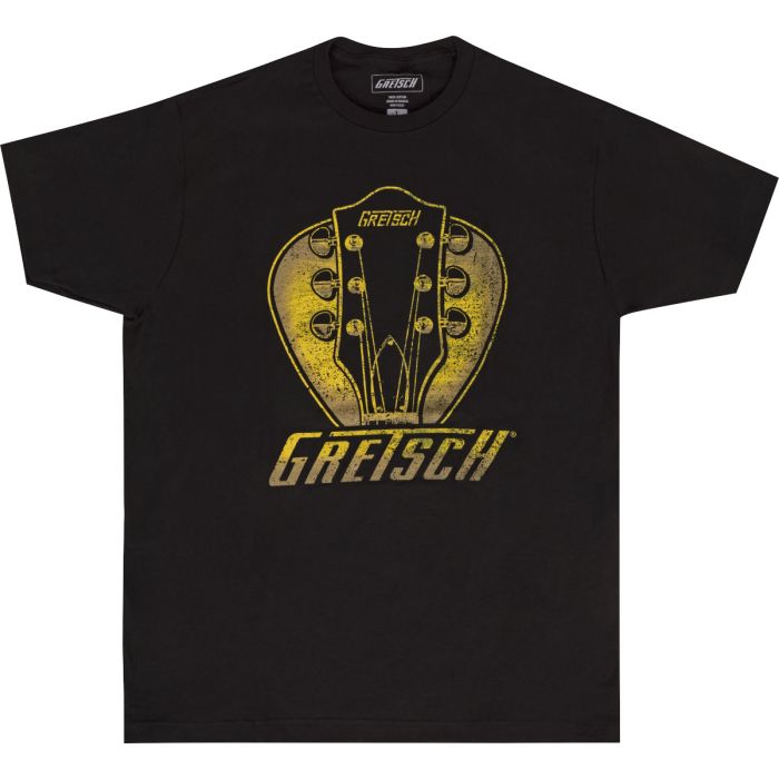 T-Shirt Gretsch Headstock pick black L main product photo