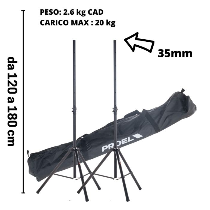 Coppia Supporto Casse Proel FRE180KITV2 con borsa  main product photo