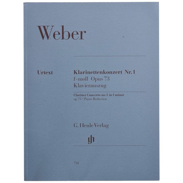 Weber Clarinet concerto no.1 in F minor Op.73 Piano reduction main product photo