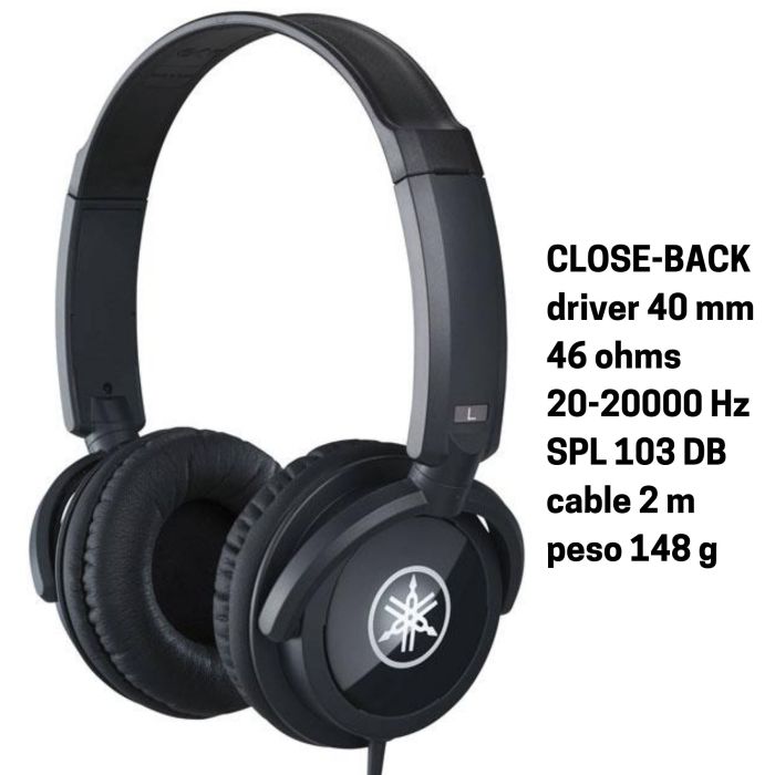Cuffia Yamaha HPH100B CLOSED black 46 Ohm main product photo