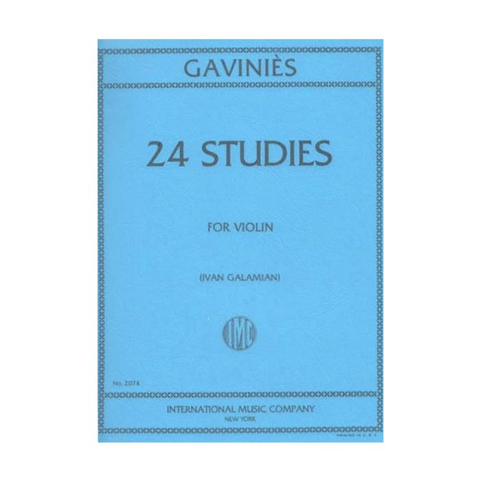 24 Studi Galamian Pierre Gaviniès Book Violino main product photo