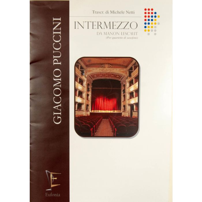 Puccini Intermezzo da Manon Lescaut per quartetto Saxofoni  main product photo